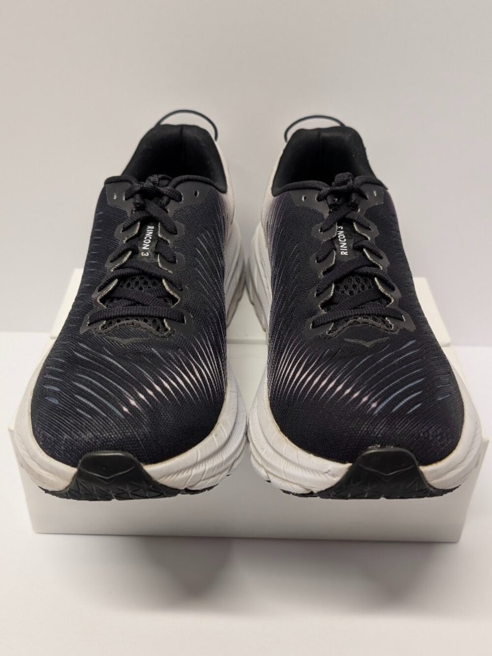 HOKA One One Rincon 3 Sneakers in Black & White - Picture 9 of 16